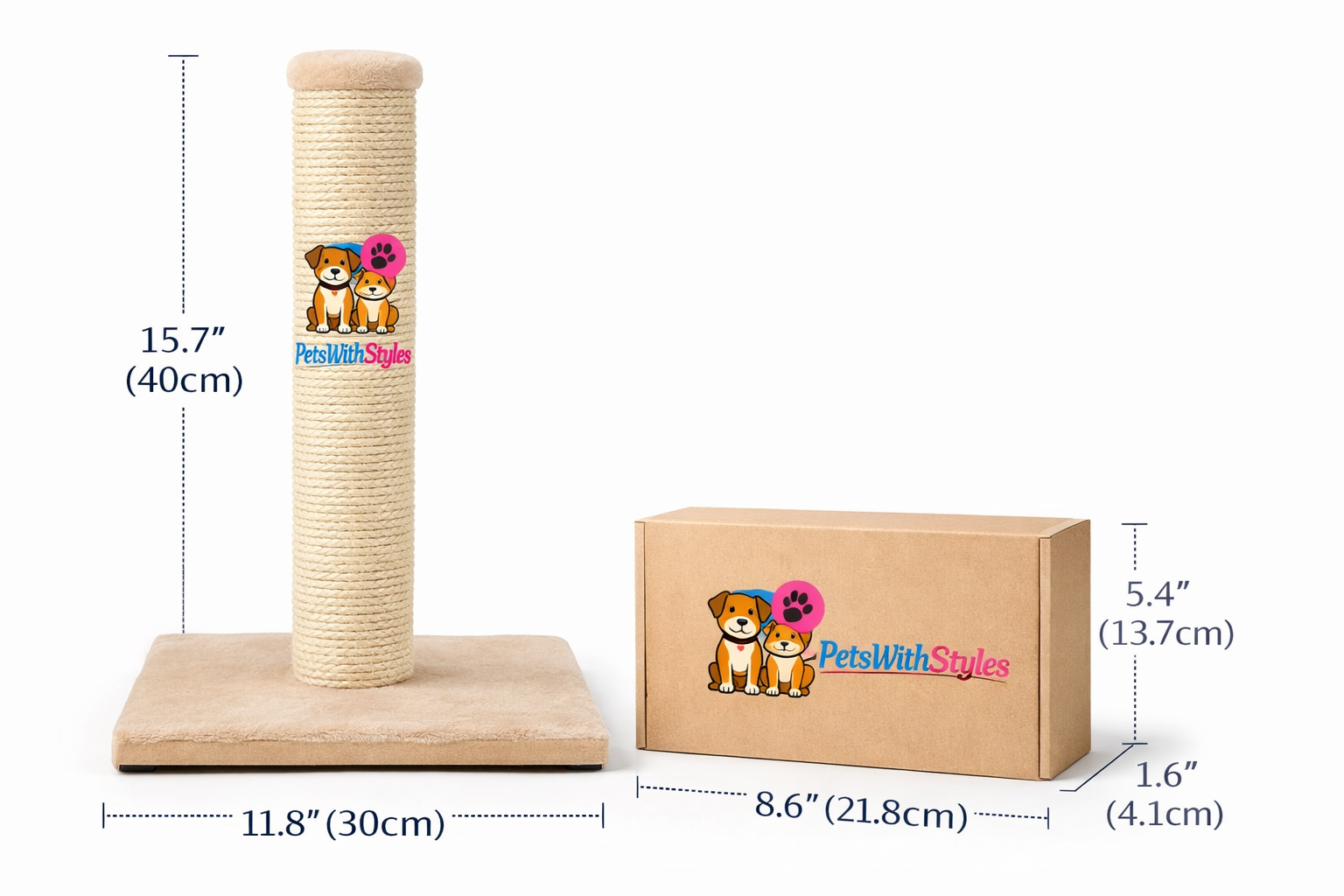Cat Scratching Post with Sisal Rope Durable Cat Scratcher Toy | PetsWithStyles - Image 4