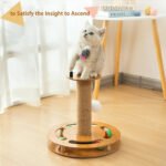 Cat Scratching Post with Sisal Rope – Durable Indoor Cat Scratch Tower with Hanging Toy - Image 4