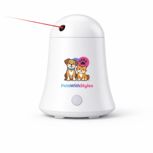 PlayPulse Automatic Cat Laser Toy USB Rechargeable Interactive White | PetsWithStyles
