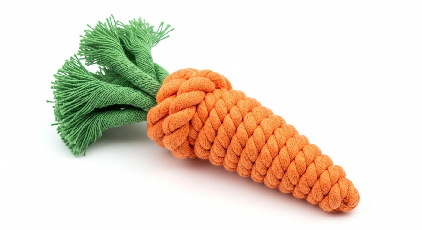 Cotton Rope Knot Dog Toy, Durable Chew & Teeth Cleaning Toy