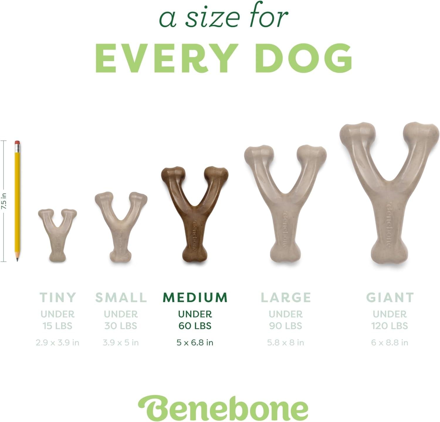 Benebone Wishbone Durable Toy ForDogs, For Heavy Chewers, Bacon Flavor - Image 4
